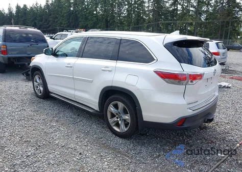 2016 Toyota Highlander Limited Platinum V6 from USA, damaged, VIN 5TDDKRFH0GS322609